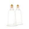 Disposable sterile plastic suction cups (two units)